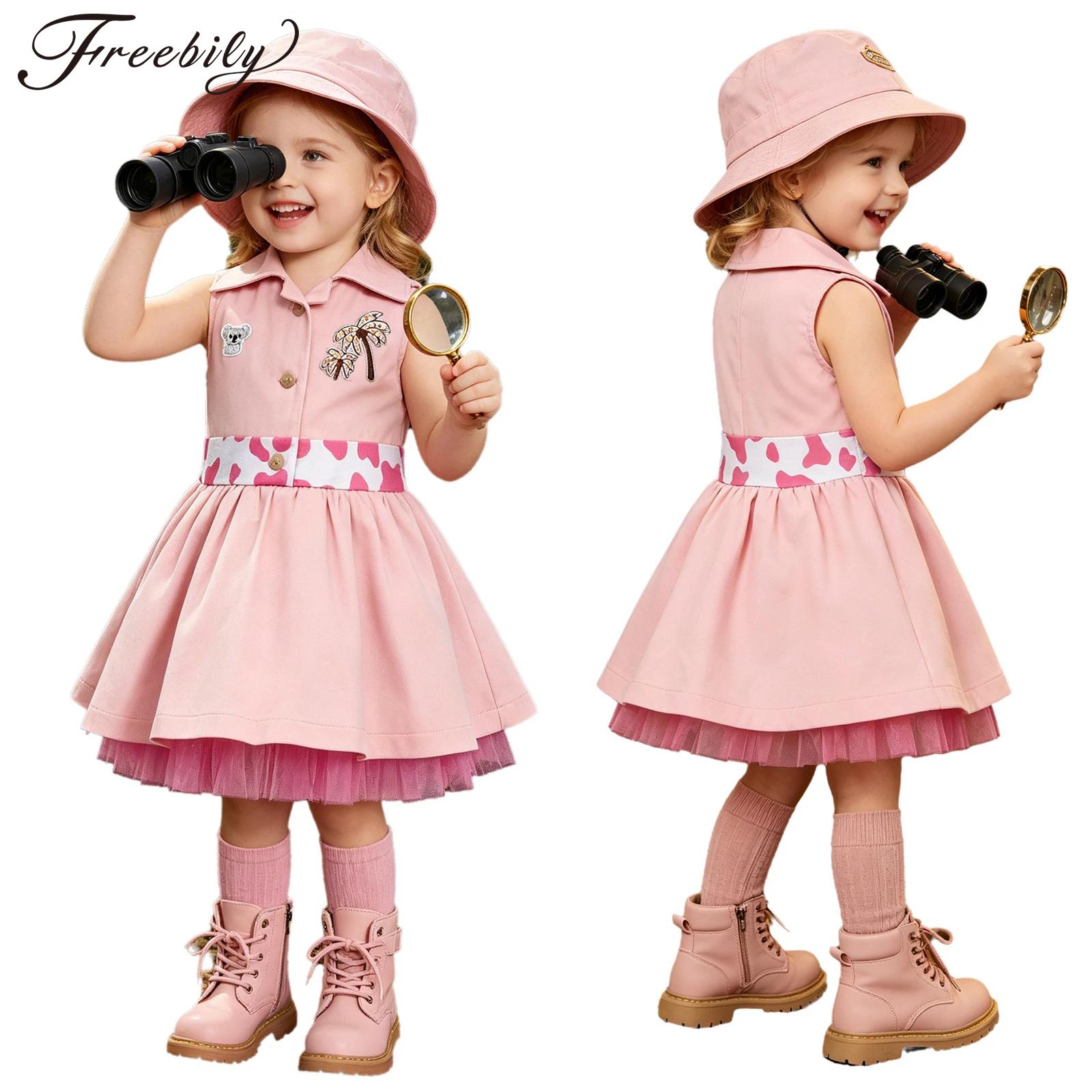 Baby Clothing Dresser - Kleinkind Mädchen Zookeeper-Anzug Ärmelloses Kleid mit