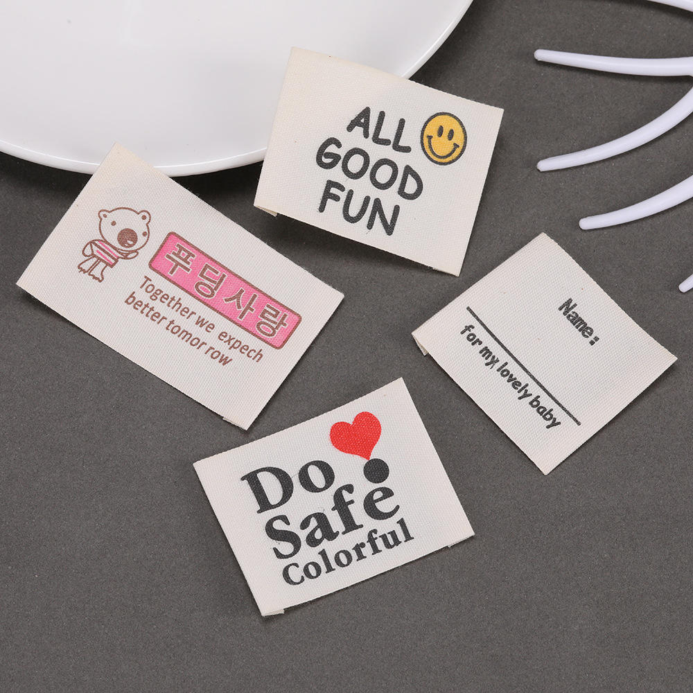 Baby Clothing Organic - Individuell bedruckte Etiketten mit privatem Logo,