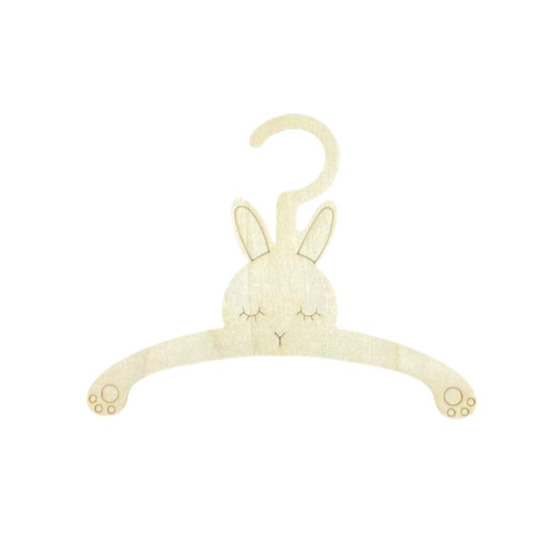 Baby Clothing Hanging Rack - 20 Stück niedliche Holz-Kleiderbügel zum Aufhängen