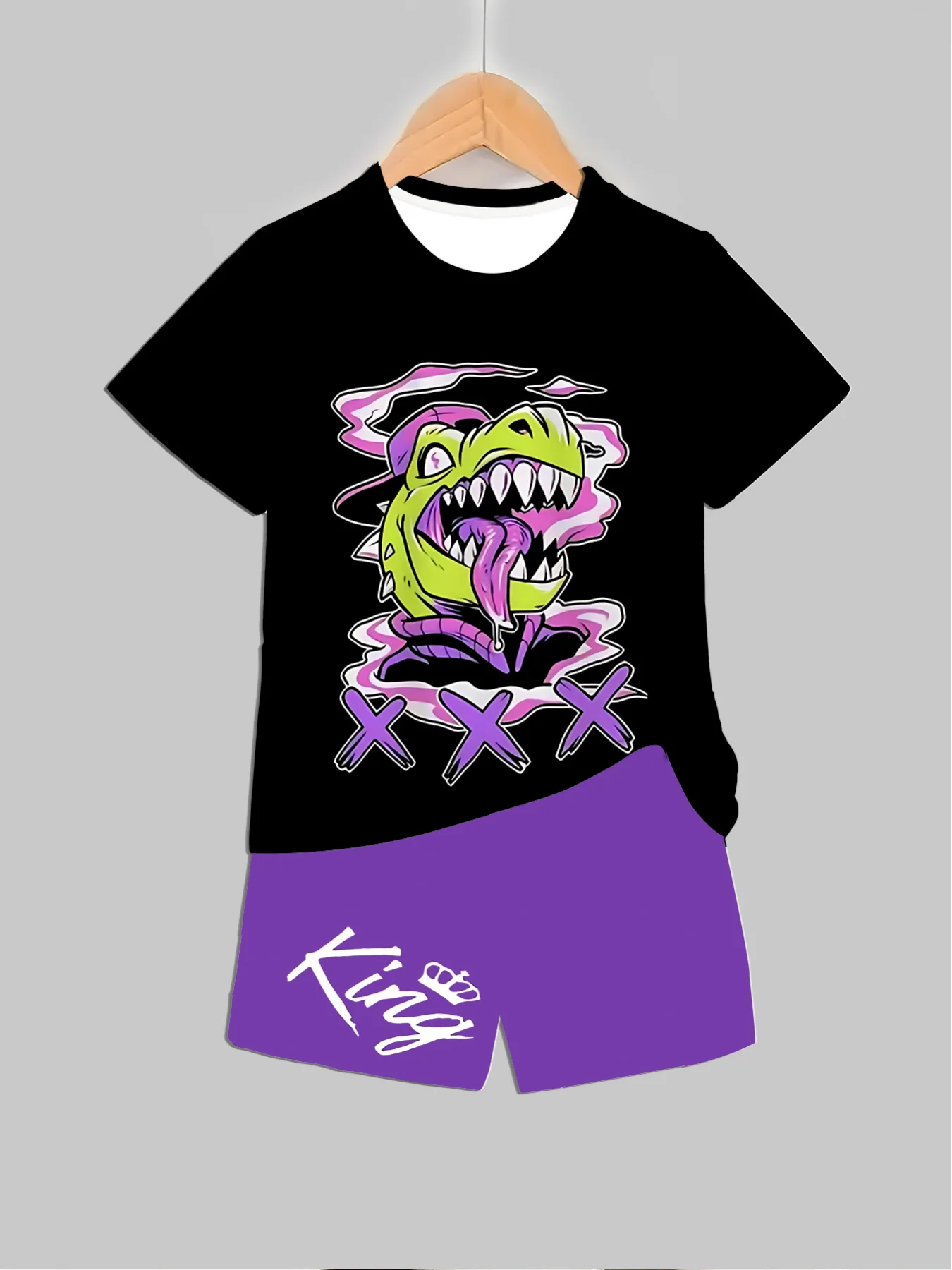 Neue Dinosaurier-bedruckte Out – Baby Clothing Usa Bewertung und Preis