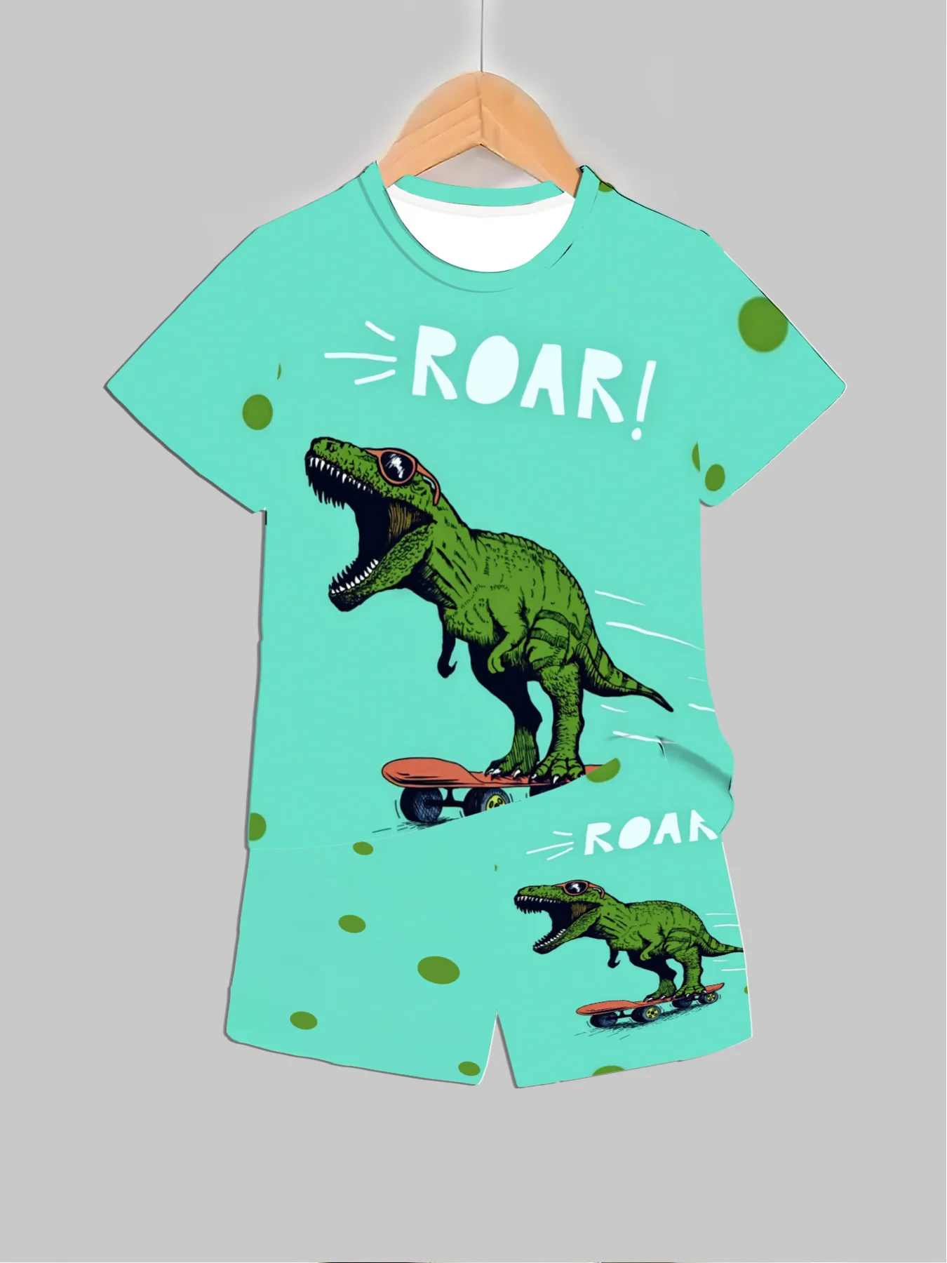 Neue Dinosaurier-bedruckte Out – Baby Clothing Usa Bewertung und Preis