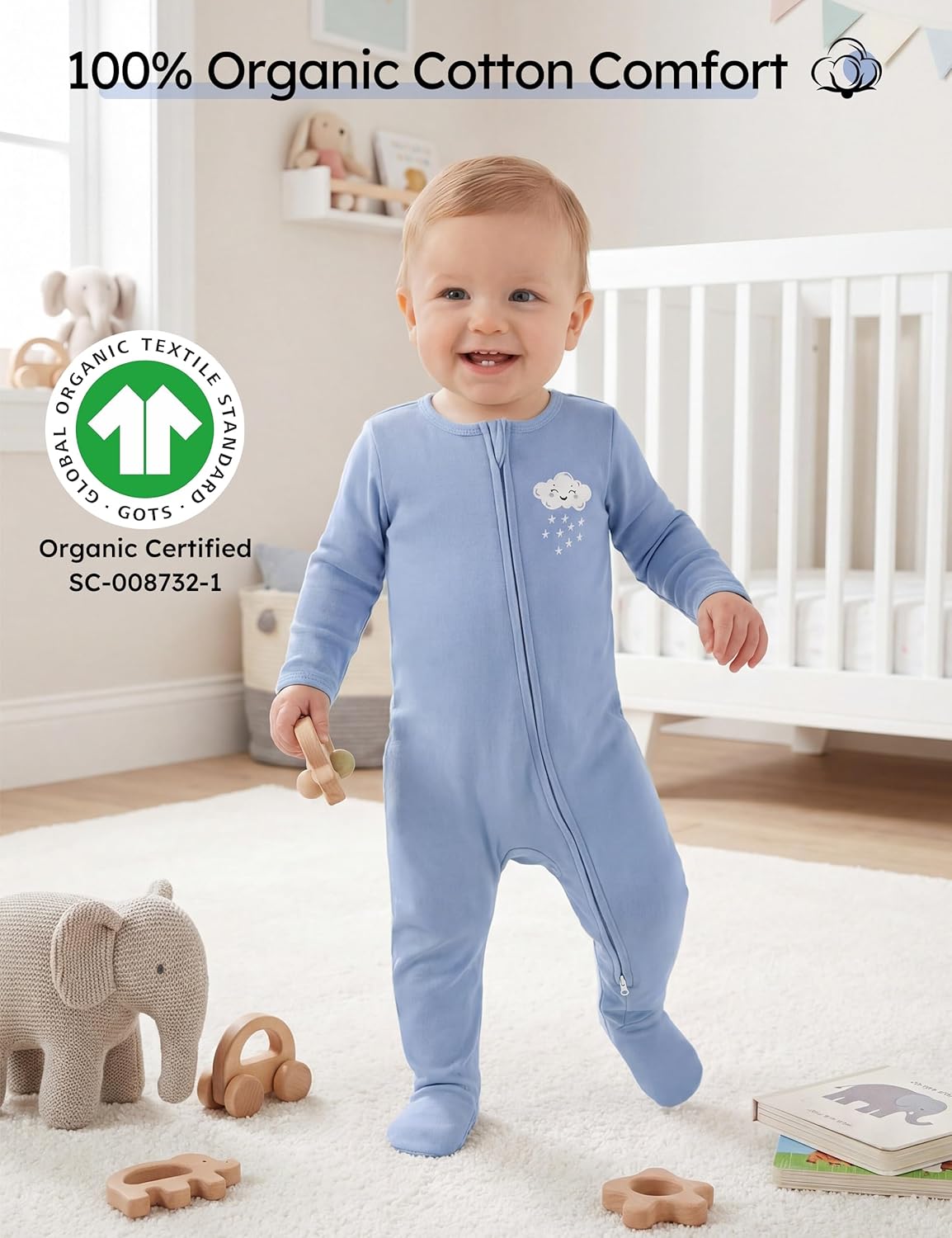 Baby-Schlafanzüge aus 100% Bio – Baby Clothing Organic Bewertung und Preis