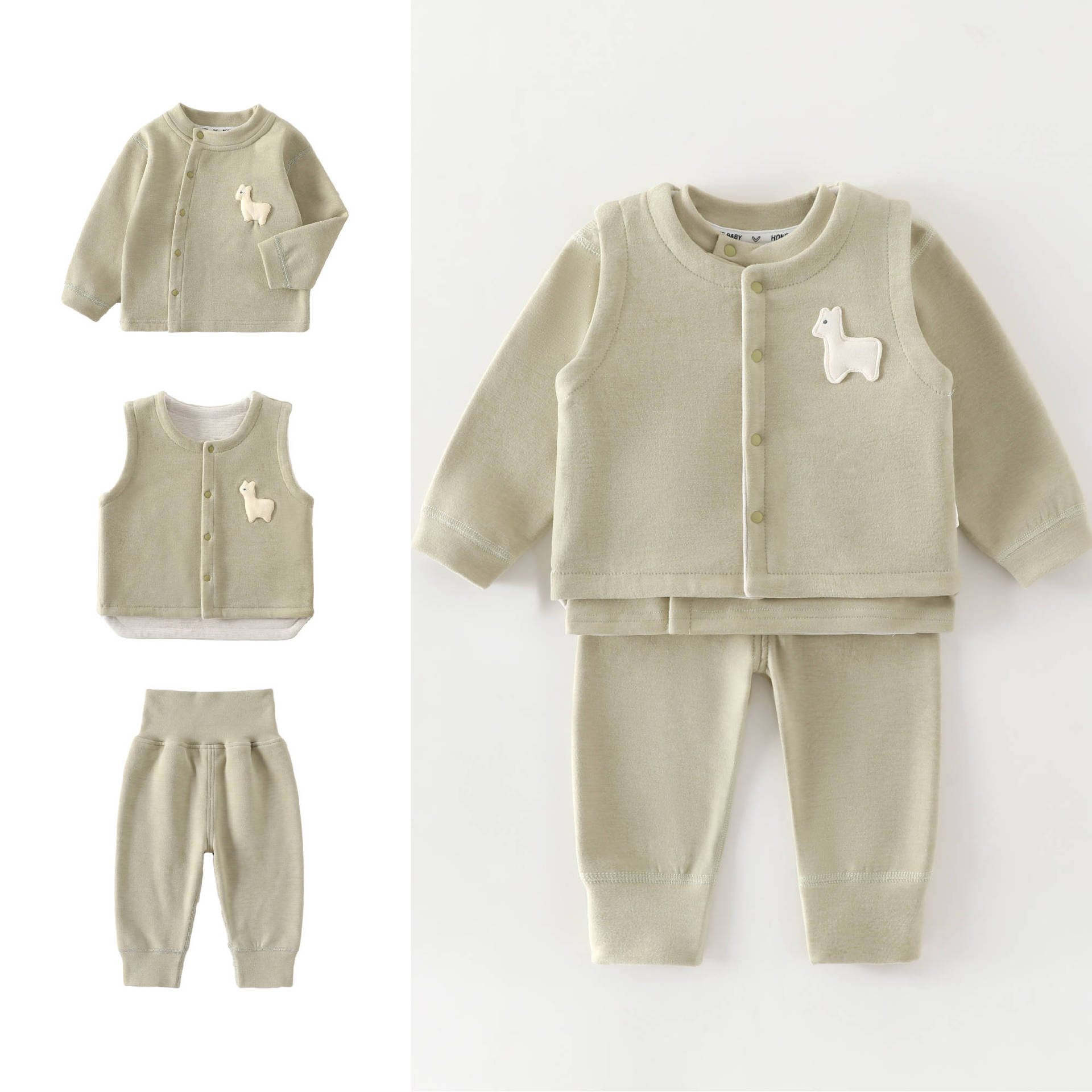 3-teiliges Set für Babys von 0 – Baby Clothing High Quality Bewertung und Preis