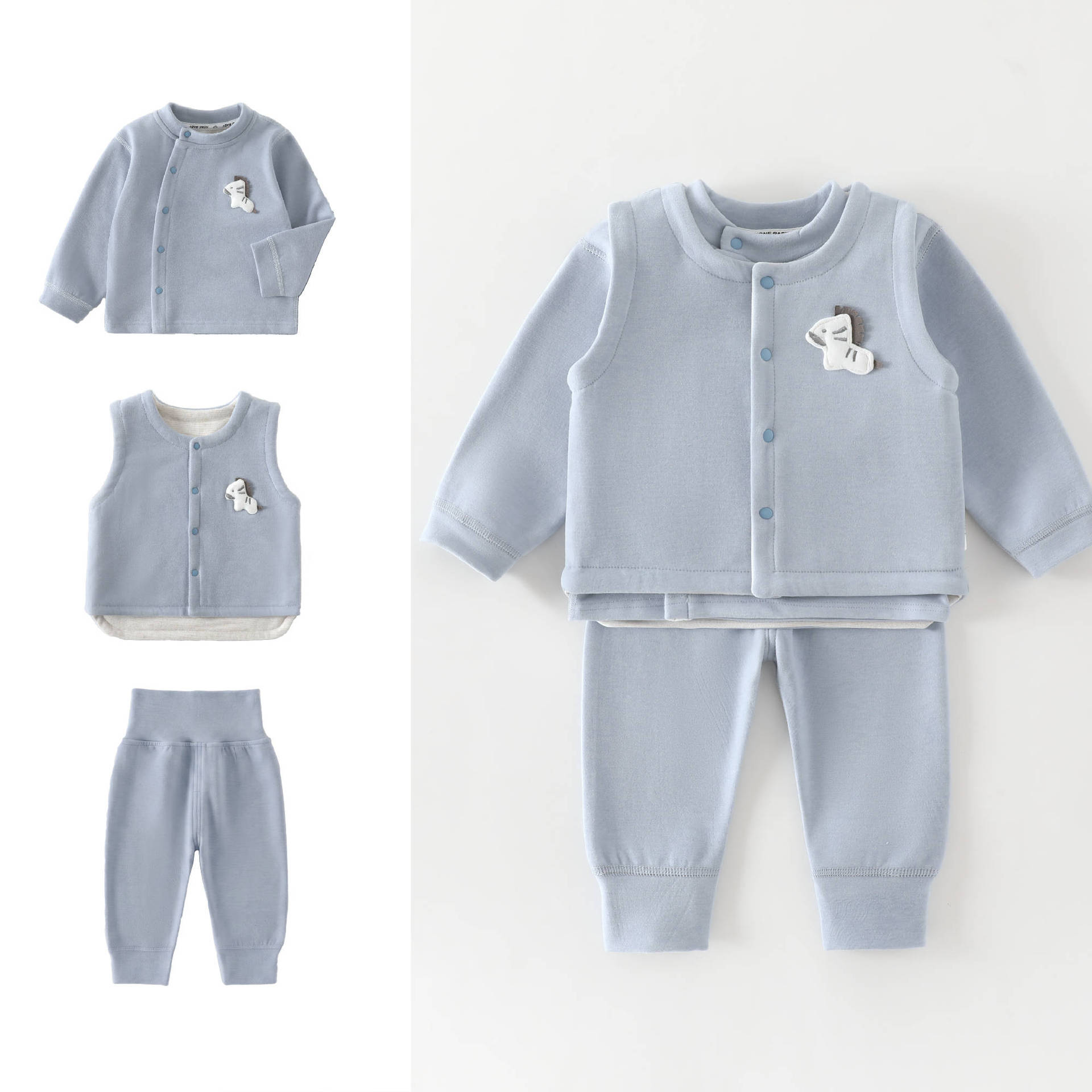 3-teiliges Set für Babys von 0 – Baby Clothing High Quality Bewertung und Preis